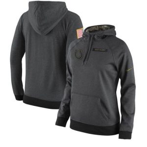 Women's Indianapolis Colts  Anthracite Salute to Service Player Performance Hoodie