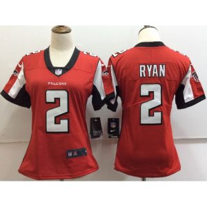 Women's  Atlanta Falcons #2 Matt Ryan Red Untouchable Limited Stitched NFL Jersey