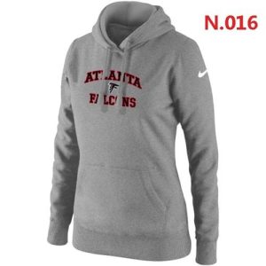 Women's  Atlanta Falcons Heart & Soul Pullover Hoodie Grey