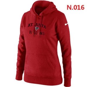Women's  Atlanta Falcons Heart & Soul Pullover Hoodie Red