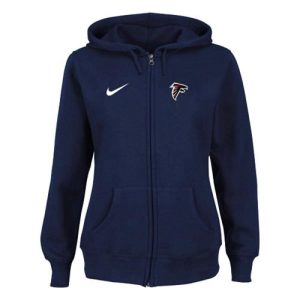 Women's  Atlanta Falcons Ladies Tailgater Full Zip Hoodie Blue