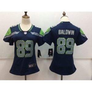 Women's  Seattle Seahawks #89 Doug Baldwin Blue Vapor Untouchable Limited Stitched NFL Jersey