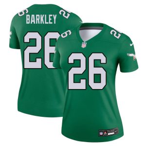 Women's Philadelphia Eagles #26 Saquon Barkley Green Vapor Untouchable Legend Stitched Football Jersey
