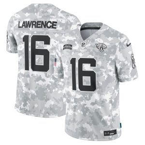 Men's Jacksonville Jaguars Trevor Lawrence  Arctic Camo 2024 Salute to Service Limited Jersey