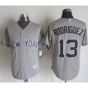 Yankees #13 Alex Rodriguez Grey New Cool Base Stitched MLB Jersey