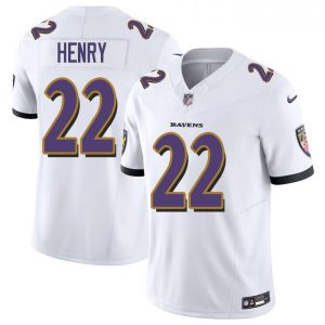 Youth Baltimore Ravens #22 Derrick Henry  White F.U.S.E Vapor Limited Jersey
