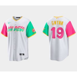 Youth San Diego Padres #19 Tony Gwynn 2022 White City Connect Stitched Baseball Jersey