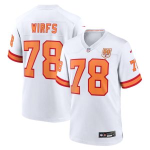 Youth '76 Tampa Bay Buccaneers #78 Tristan Wirfs Nike White 50th Season Game Jersey