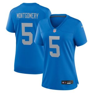 Women's Detroit Lions David Montgomery  Blue Alternate Game Jersey