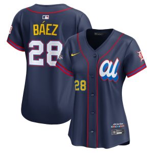 Women's American League #28 Javier Baez Nike Navy 2025 All-Star Edition Limited Player Jersey