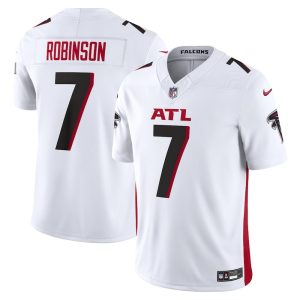 Men's Atlanta Falcons #7 Bijan Robinson Nike White Vapor F.U.S.E. Limited Jersey