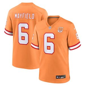 Youth Tampa Bay Buccaneers #6 Baker Mayfield Nike Creamsicle 50th Season Game Jersey