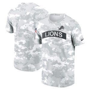 Men's Detroit Lions  White 2024 Salute To Service Big & Tall Performance T-Shirt
