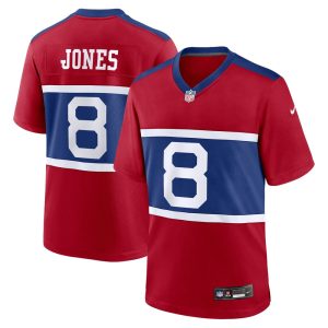 Men's New York Giants Daniel Jones  Century Red Alternate Player Game Jersey