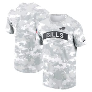 Men's Buffalo Bills  Arctic Camo 2024 Salute To Service Performance T-Shirt