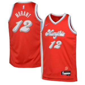 Youth Memphis Grizzlies Ja Morant  Red 2024/25 Swingman Player Jersey - City Edition