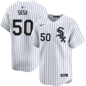 Men's Chicago White Sox #50 Lenyn Sosa White Home Official Player Jersey