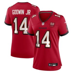 Women's Tampa Bay Buccaneers #14 Chris Godwin Jr. Nike Red 50th Anniversary Game Jersey