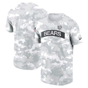 Men's Chicago Bears  Arctic Camo 2024 Salute To Service Performance T-Shirt
