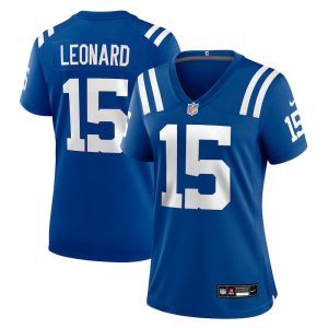 Women's Indianapolis Colts #15 Riley Leonard Nike Royal Team Game Jersey