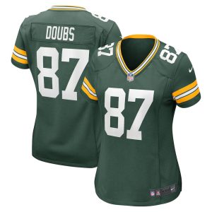 Women's Green Bay Packers #87 Romeo Doubs Nike Green Game Player Jersey