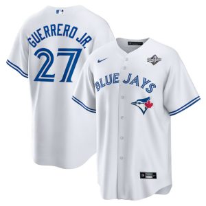Youth Toronto Blue Jays #27 Vladimir Guerrero Jr. Nike White 2025 World Series Limited Jersey
