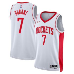 Youth Houston Rockets #7 Kevin Durant White Statement Edition Swingman Jersey